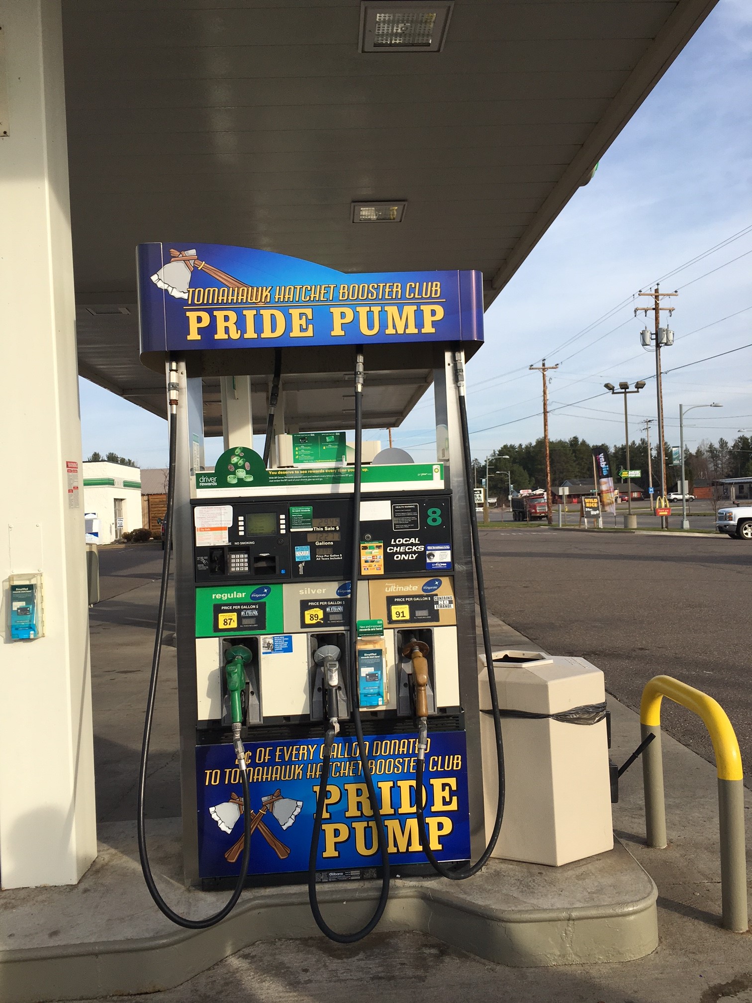 Look for the Hatchet Pride Pump when you fill up at BP!